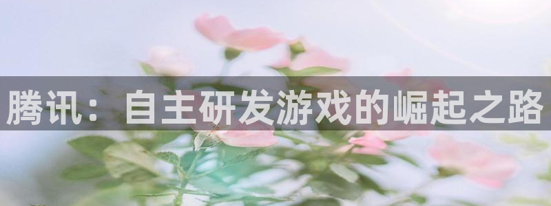 沐鸣2开户：腾讯：自主研发游戏的崛起之路